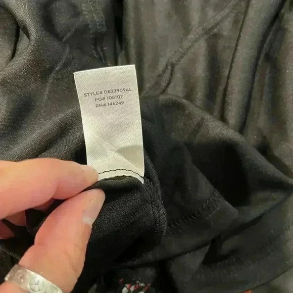 Lulus NWT Floral to See Black Floral Print Long Sleeve Mini Dress Womens Size XS - Picture 7 of 8